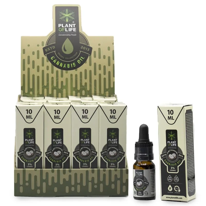 Aceite de Coco CBD 3% 10ml (plant of life) - Imagen 3