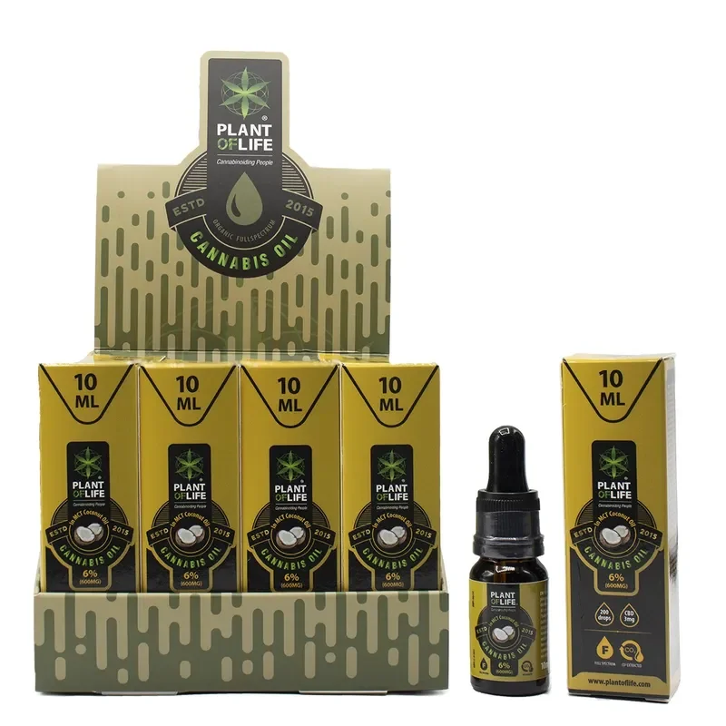 Aceite de Coco CBD 6% 10ml (plant of life) - Imagen 3