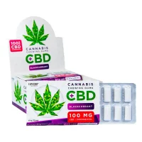 Chicles de Cannabis Grosella Negra Euphoria 100mg CBD
