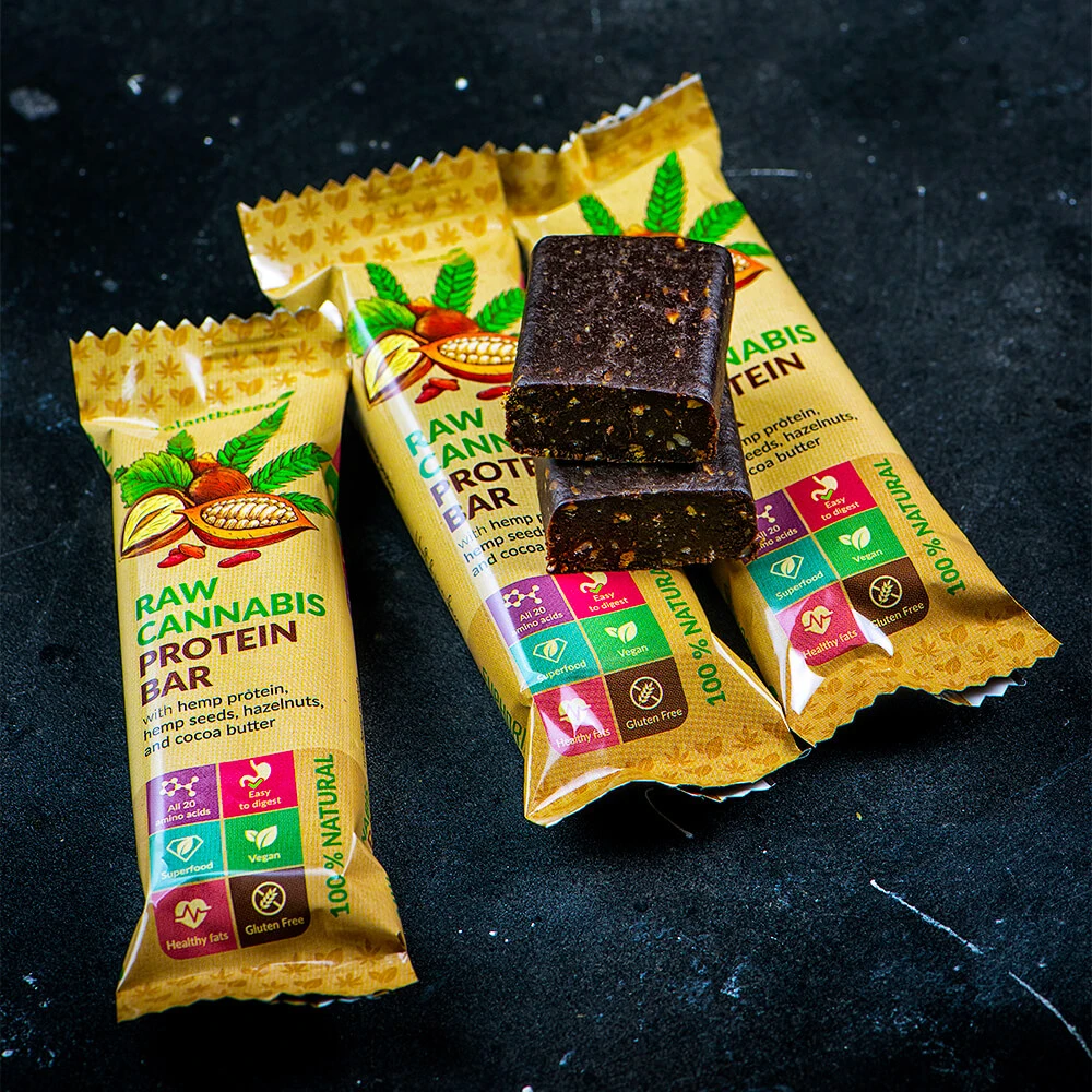 Liligrow - Barrita Proteica Cannabis Coco y Avellana - wholesale euphoria raw cannabis protein bar cocoa hazelnut 2
