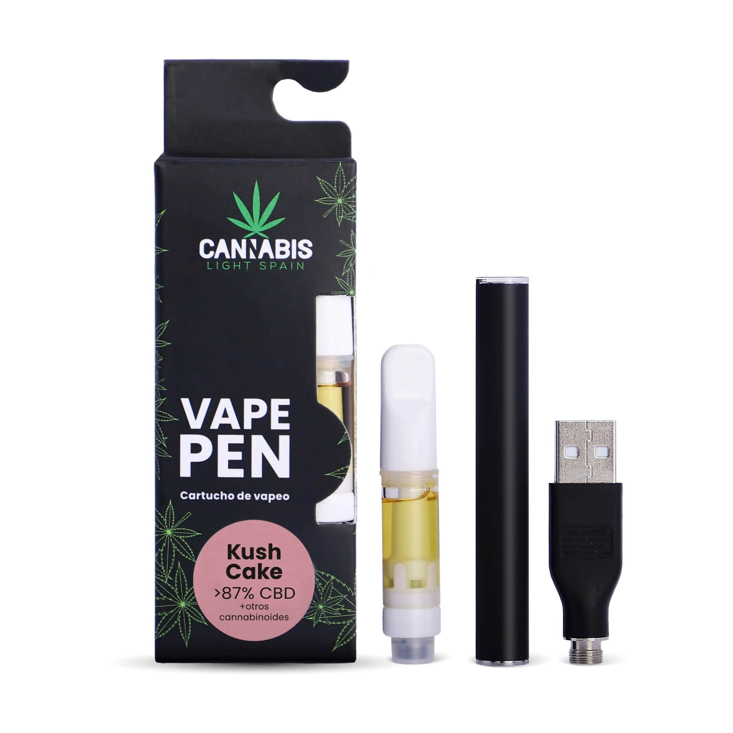 Liligrow - CBD Vape Pen + Cartucho Zkittlez 85% CBD - 440 Kit Vape pen CBD Kush Cake 85annabinoides scaled 1