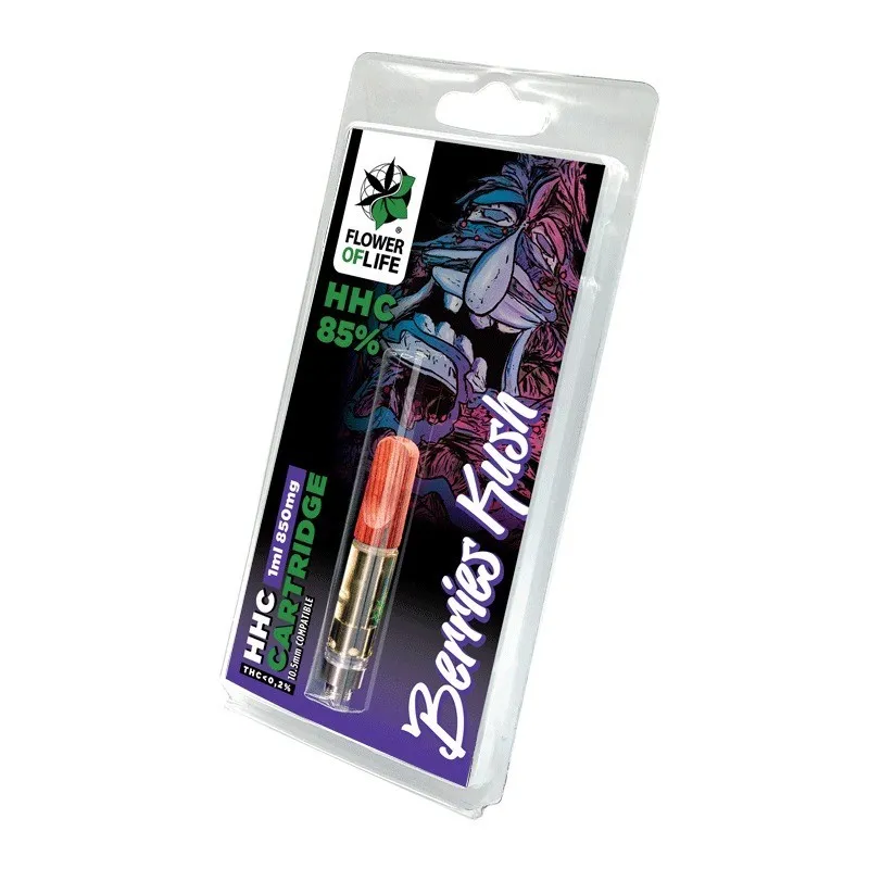 Liligrow - Cartucho Berries Kush 1ml 85% HHC - cartridge berries kush 1ml 85 hhc