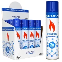 Gas Ultra Pure 300ml Silver Match