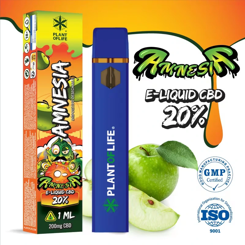 Liligrow - Vaporizador Desechable E-liquid 20% CBD Purple Haze 1ml - vaporizer eliquid 20 cbd amnesia 1ml1 15 11zon