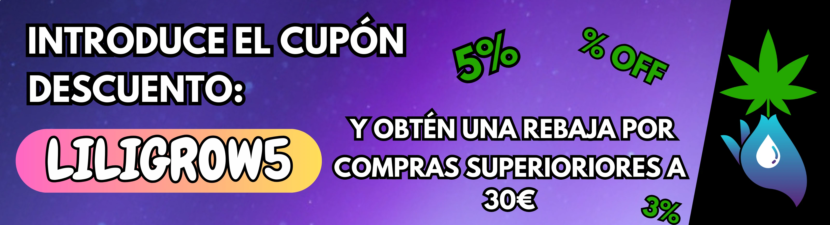Utiliza tu cupón liligrow5