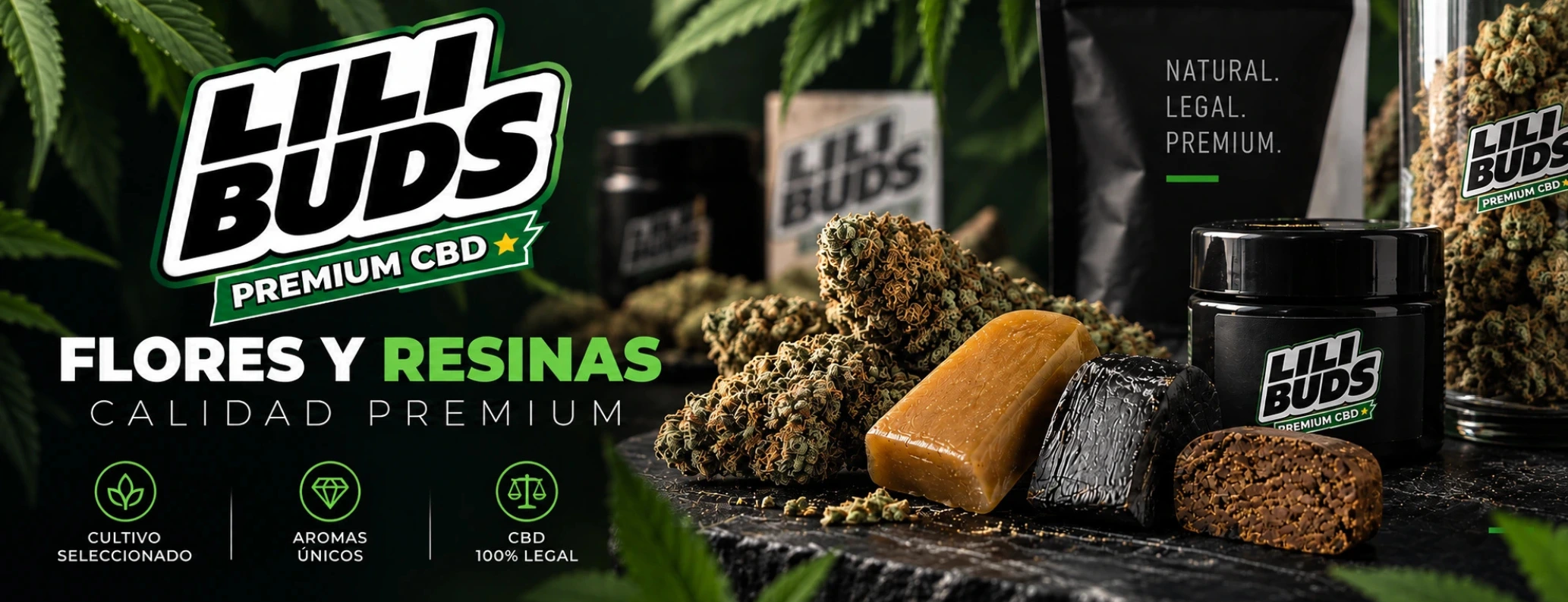 Flores y resinas CBD